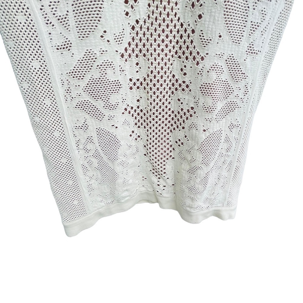 Nwt INTIMATELY FREE PEOPLE Lace Ivory Nude Body-con Mini size medium large 8883 - Picture 6 of 11